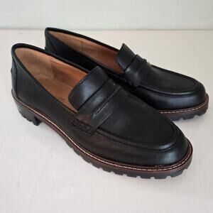 Madewll Corinne Lugsole Loafer Women's 5.5 Black Leather Classic Academia Preppy